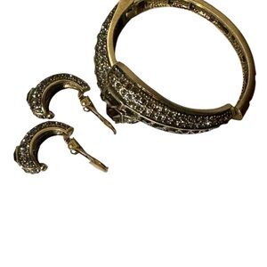 Heidi Daus Jeweled Bracelet and Earrings